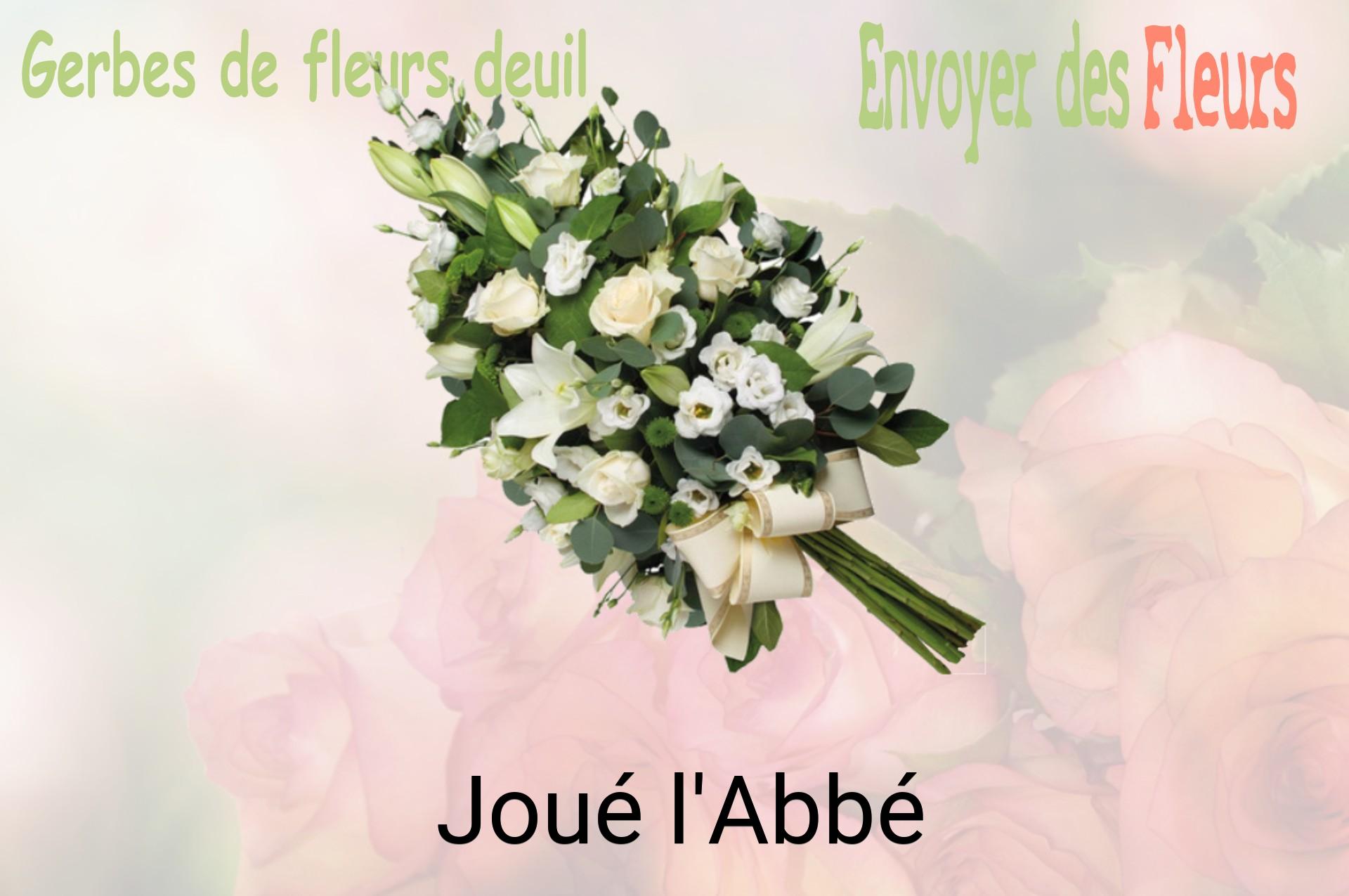 Gerbe de fleurs de deuil livrée à Joué-l'Abbé